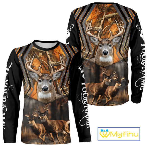 Whitetail Deer Forest Camo Hoodie – 3D All Over Print for Hunters NHT333