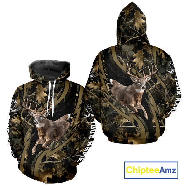 Custom Camo Forest 3D Animal Deer Hunting Shirt Best Hunting Clothes For Season NHT303