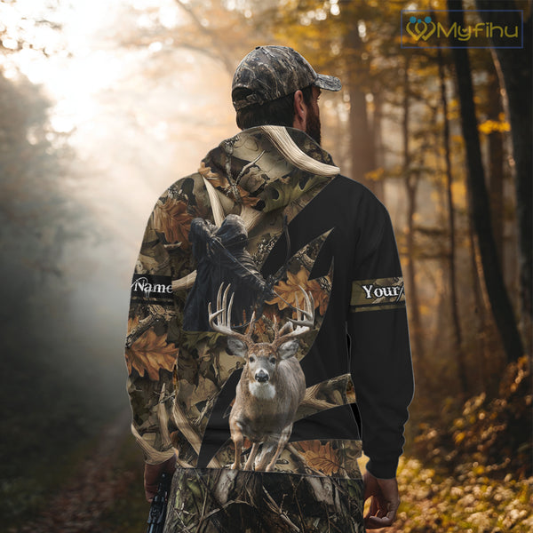 Custom Camo Deer Shed 3D Animal Deer Hunting Shirt Best Hunting Clothes For Season NHT220