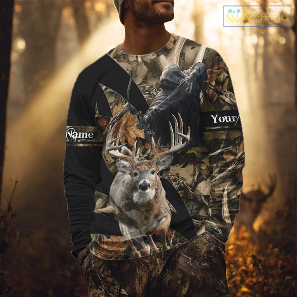 Custom Camo Deer Shed 3D Animal Deer Hunting Shirt Best Hunting Clothes For Season NHT220