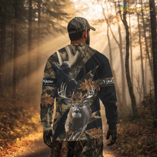 Custom Camo Deer Shed 3D Animal Deer Hunting Shirt Best Hunting Clothes For Season NHT220