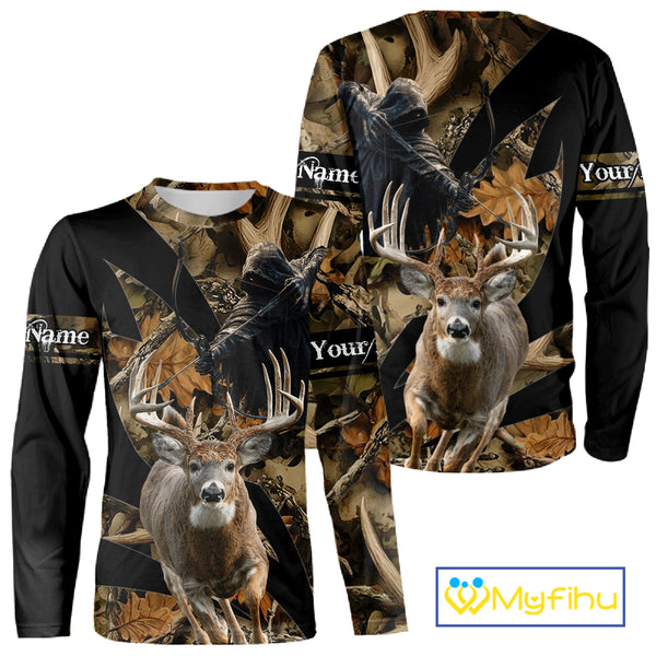 Custom Camo Deer Shed 3D Animal Deer Hunting Shirt Best Hunting Clothes For Season NHT220