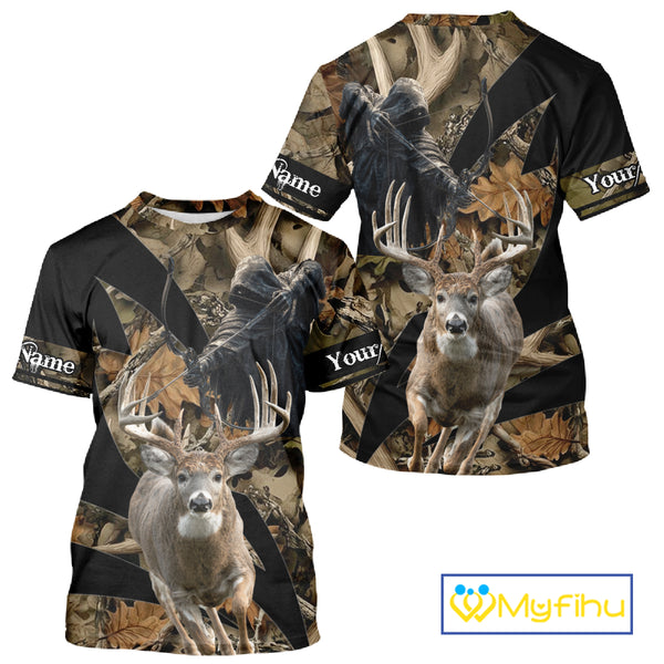 Custom Camo Deer Shed 3D Animal Deer Hunting Shirt Best Hunting Clothes For Season NHT220