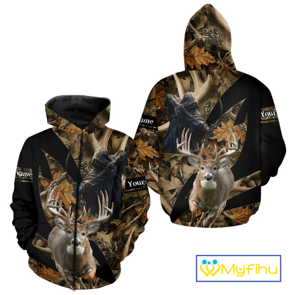 Custom Camo Deer Shed 3D Animal Deer Hunting Shirt Best Hunting Clothes For Season NHT220