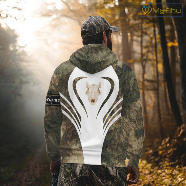 Best Wild Boar Hunting Shirt Camo Custom Name Skull Boar Hunting Clothes For Hunters NHT169
