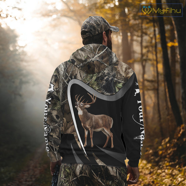 Grim Reaper Deer Hunting Shirt – Black Forest Camo 3D All Over Print for Whitetail Hunters NHT175