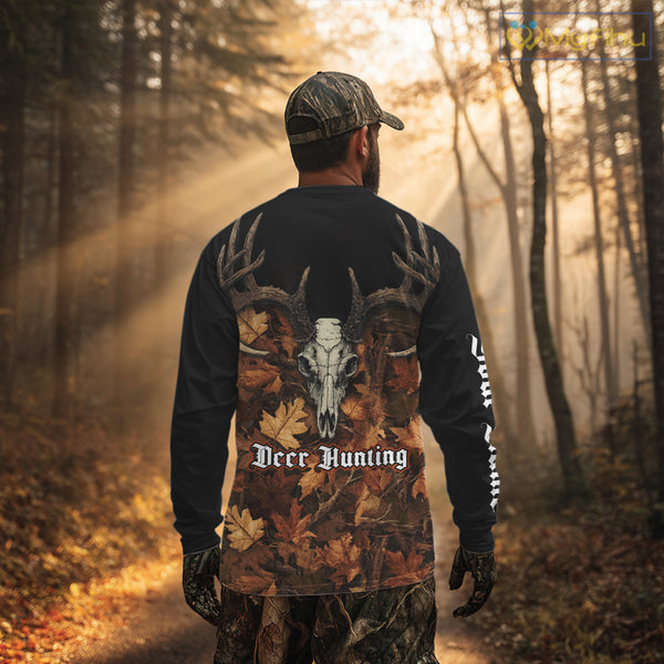 Deer Hunting Orange Camouflage Custom Name 3D Shirts, Custom Deer Hunting Clothes NBT194