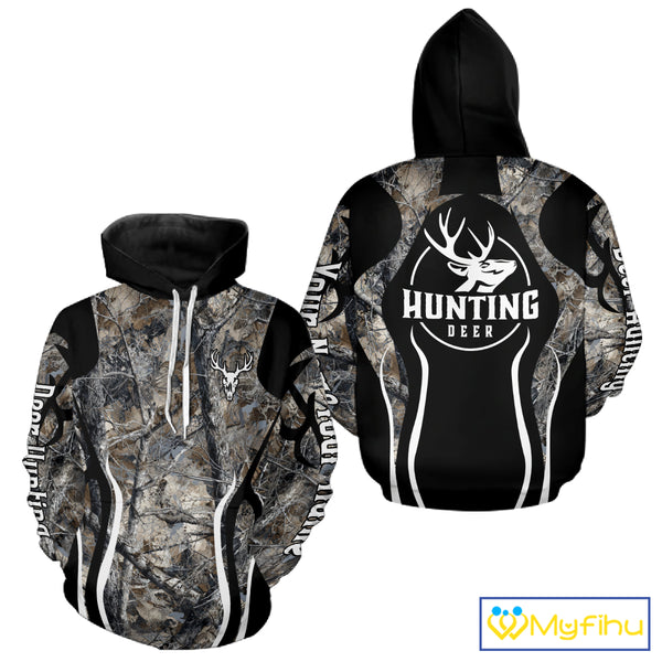 Custom Camouflage Deer Hunting 3D All Over Printed Shirts for Men, Hunting Gifts NBT203