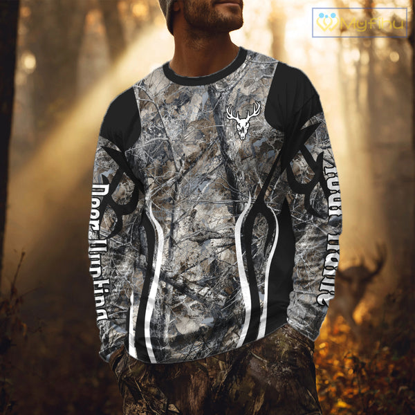 Custom Camouflage Deer Hunting 3D All Over Printed Shirts for Men, Hunting Gifts NBT203