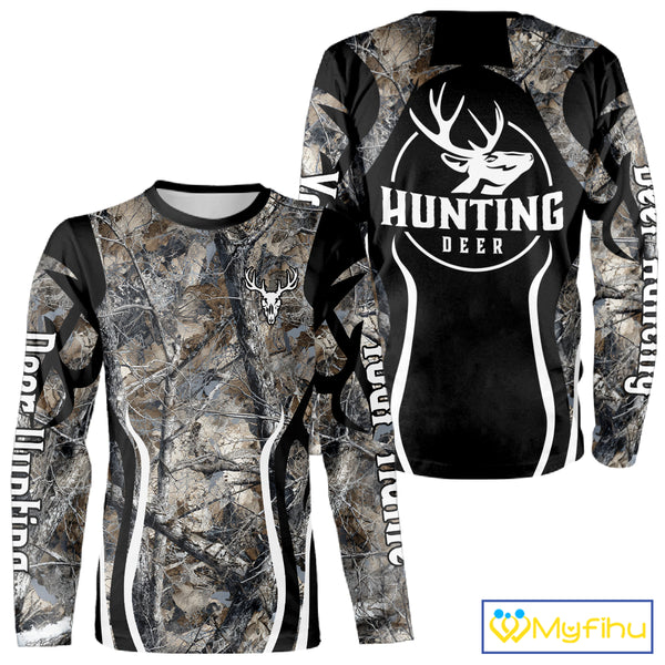 Custom Camouflage Deer Hunting 3D All Over Printed Shirts for Men, Hunting Gifts NBT203