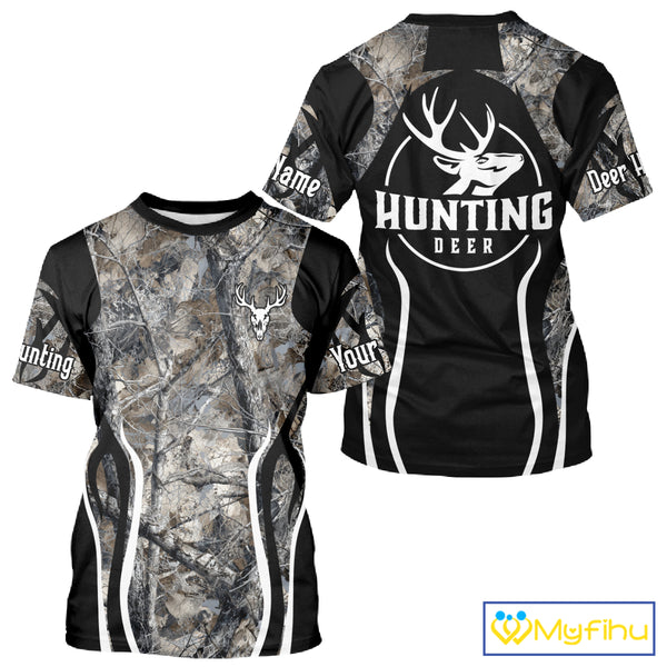 Custom Camouflage Deer Hunting 3D All Over Printed Shirts for Men, Hunting Gifts NBT203