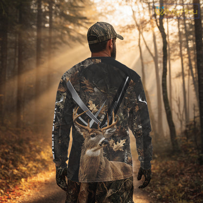 Whitetail Deer Hunting 3D All Over Printed Hoodie, Sweatshirt Hunting for Men NBT315