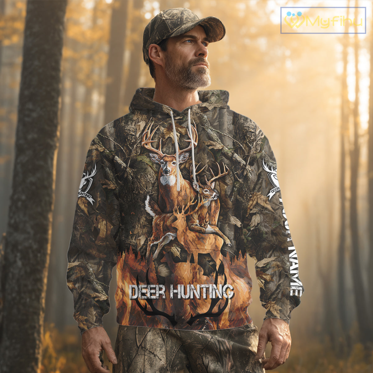 Deer Hunting Custom Name 3D All Over Printed Shirts, Deer Hunting Hoodie, Hunting Season NBT317
