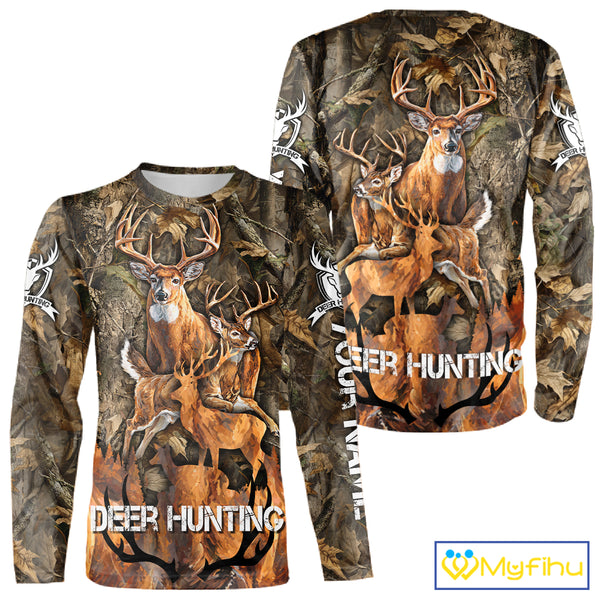 Deer Hunting Custom Name 3D All Over Printed Shirts, Deer Hunting Hoodie, Hunting Season NBT317
