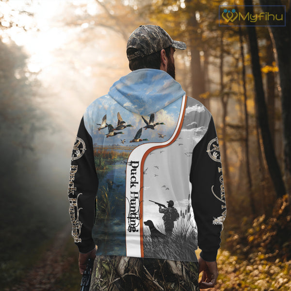 Personalized Duck Hunting Custom Name All Over Print Shirts, Duck Hunting Gifts NBT121