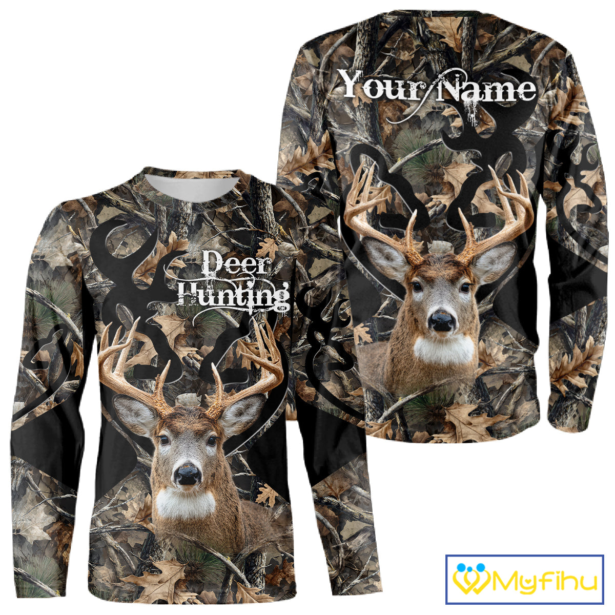 Personalized Deer Hunting 3D All Over Printed Hoodie Forest Camo, Hunting Gift NBT331