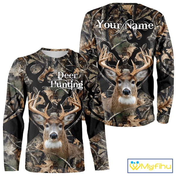 Personalized Deer Hunting 3D All Over Printed Hoodie Forest Camo, Hunting Gift NBT331