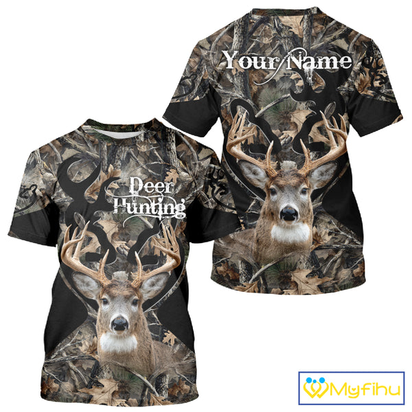 Personalized Deer Hunting 3D All Over Printed Hoodie Forest Camo, Hunting Gift NBT331