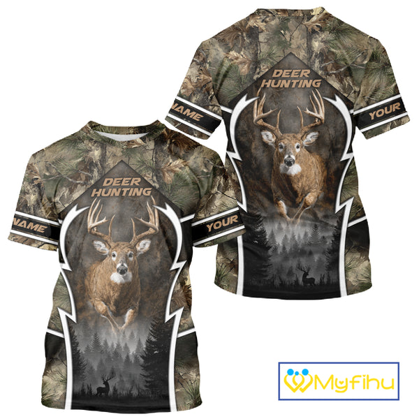 Deer Hunting Forest Camo 3D All Over Printed Shirts - Mule Deer Hunting Season, Hunting Clothes NBT35
