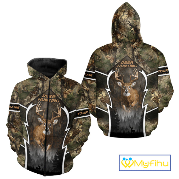 Deer Hunting Forest Camo 3D All Over Printed Shirts - Mule Deer Hunting Season, Hunting Clothes NBT35