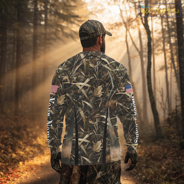 Custom Beagle Dog Rabbit Hunting US Flag Camo Shirts, Rabbit Hunting Gifts for Men NBT234