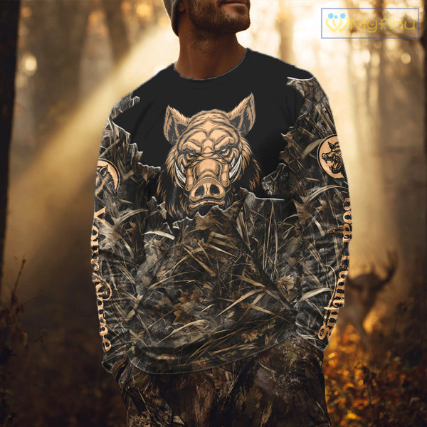 Best Wild Boar Hunting Camouflage Hunting Clothes, Boar Hunting Outfit, Hunting Gifts NBT161