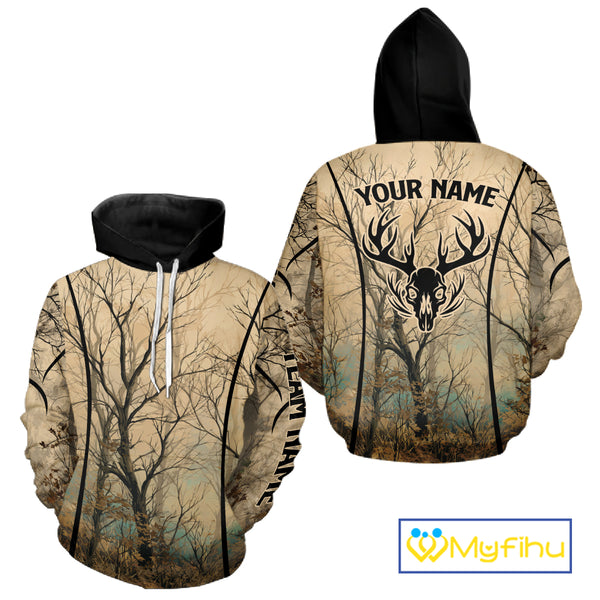 Deadwood Hunter Custom Name Long Sleeve, Hoodie Shirt NBT02