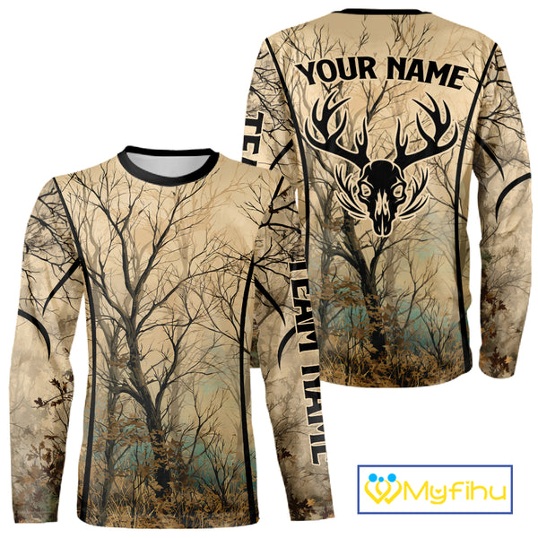 Deadwood Hunter Custom Name Long Sleeve, Hoodie Shirt NBT02