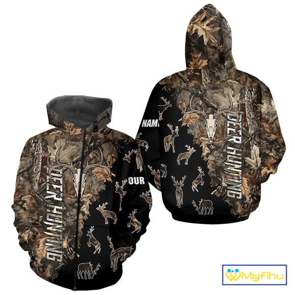 Personalized Camo Forest 3D Animal Deer Hunting Shirt Hunting Clothes For Season NBT330