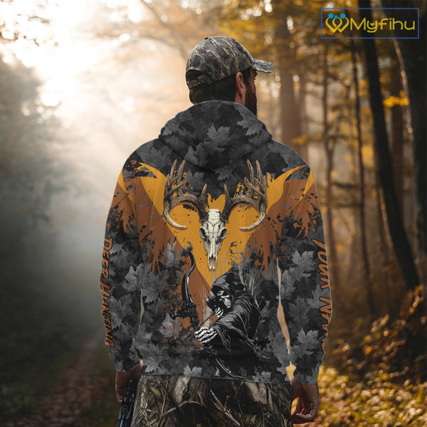 Deer Hunting Grim Reaper Camo Custom Name 3D All Over Print Shirts Personalized Gift NBT302