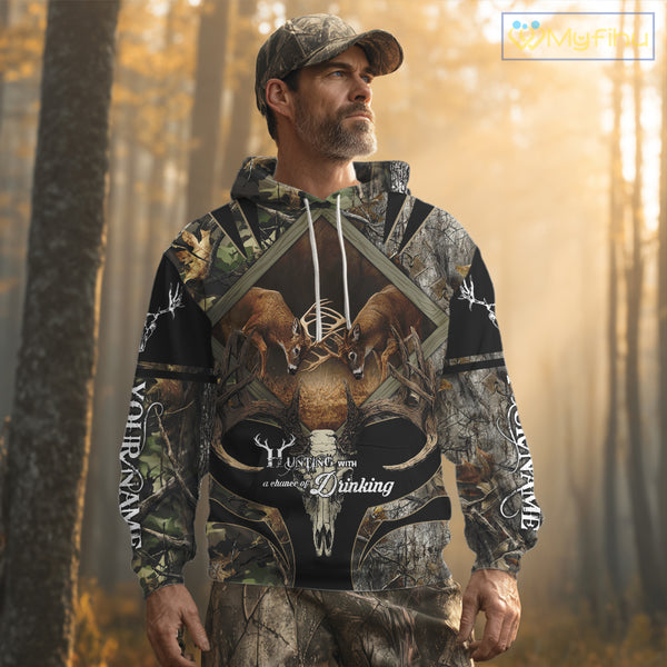 Personalized Mule Deer Hunting Forest Camo 3D All Over Printed Shirts, Best Deer Hunting Gifts for Men NBT77