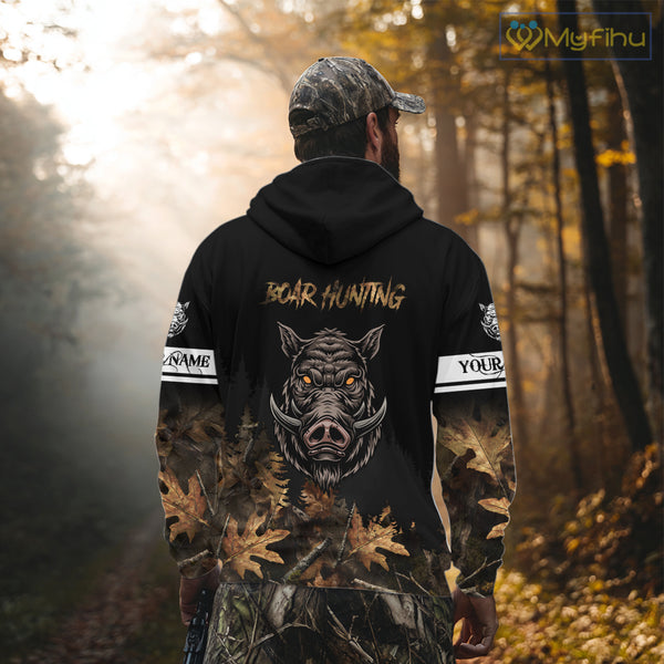 Custom Wild Hog Hunting Camo 3D All Over Printing Shirts for Men, Boar Hunting Gifts NBT123