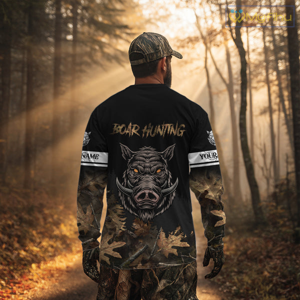 Custom Wild Hog Hunting Camo 3D All Over Printing Shirts for Men, Boar Hunting Gifts NBT123