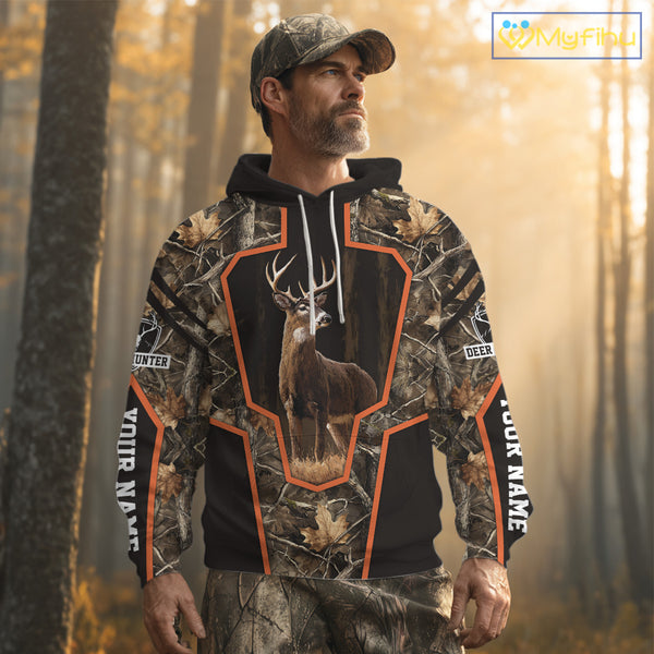 Deer Hunting 3D Prints Shirts Camouflage Shirts for Elk Hunters, Personalized Hunting Shirts NBT170