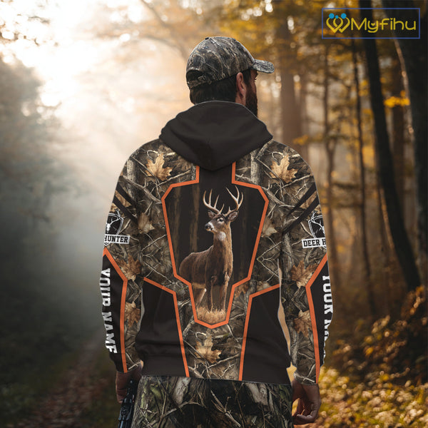 Deer Hunting 3D Prints Shirts Camouflage Shirts for Elk Hunters, Personalized Hunting Shirts NBT170