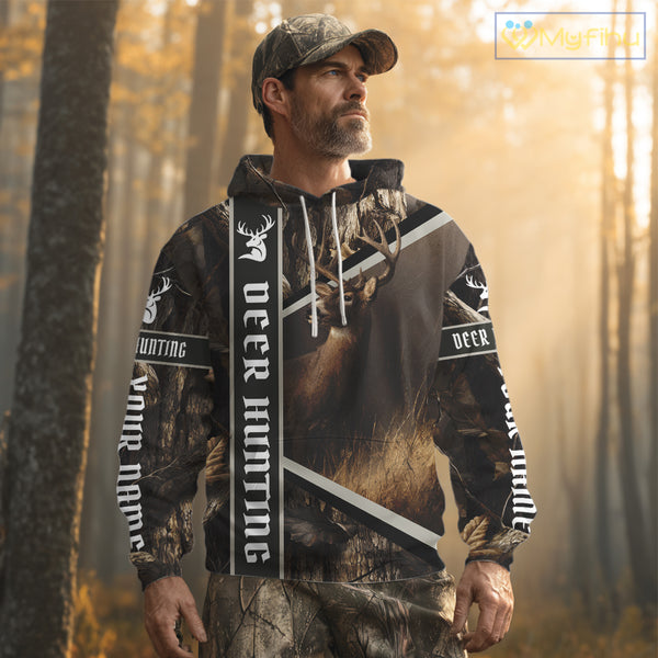 Deer Hunting Custom Name Camouflage Hunting Clothes, Deer Hunting Clothes, Hunting Gifts NBT190