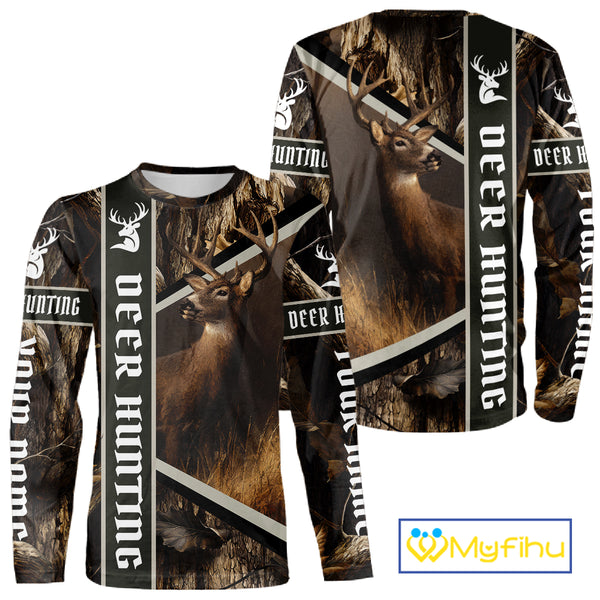 Deer Hunting Custom Name Camouflage Hunting Clothes, Deer Hunting Clothes, Hunting Gifts NBT190