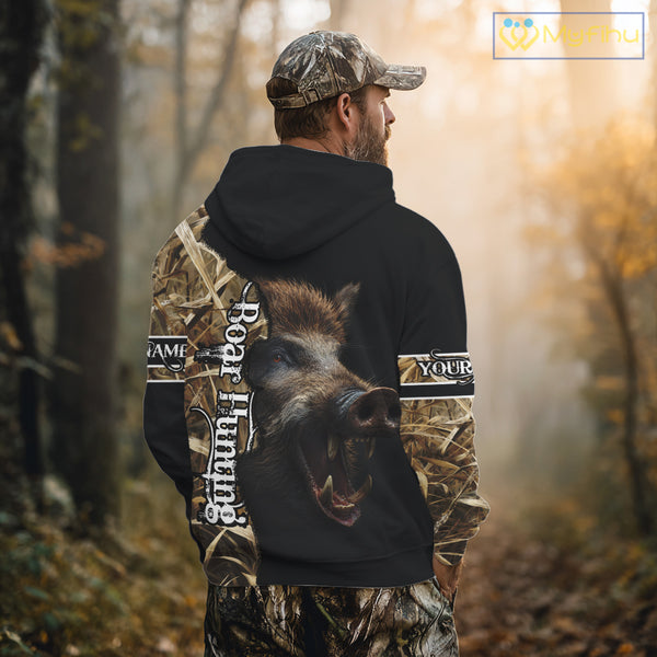 Beautiful Wild Boar Camouflage Camo 3D All Over Printed Shirts Personalized Hunting Gifts NBT128