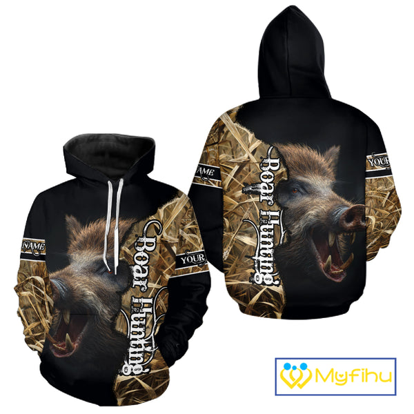 Beautiful Wild Boar Camouflage Camo 3D All Over Printed Shirts Personalized Hunting Gifts NBT128