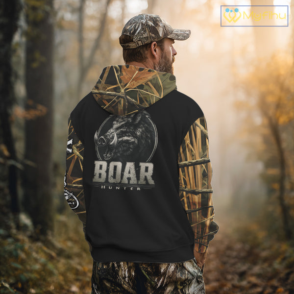 Wild Boar Hunting Camouflage 3D All Over Print Shirts Personalized Hunting Gifts NBT138