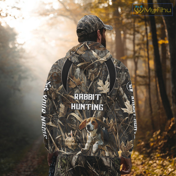 Custom Rabbit Hunting Beagle Dog 3D All Over Printed Shirts, Rabbit Hunting Clothes for Men NBT340