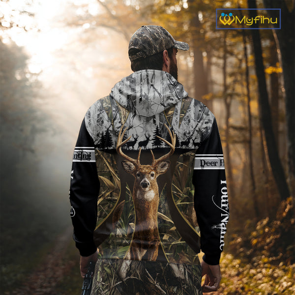 Best Custom Camouflage Deer Hunting Shirts for Men, Hunter Clothes, Gifts for Hunter NBT55