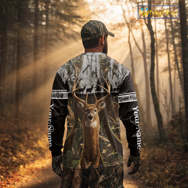Best Custom Camouflage Deer Hunting Shirts for Men, Hunter Clothes, Gifts for Hunter NBT55
