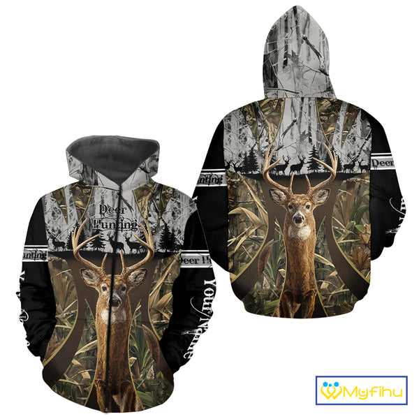 Best Custom Camouflage Deer Hunting Shirts for Men, Hunter Clothes, Gifts for Hunter NBT55