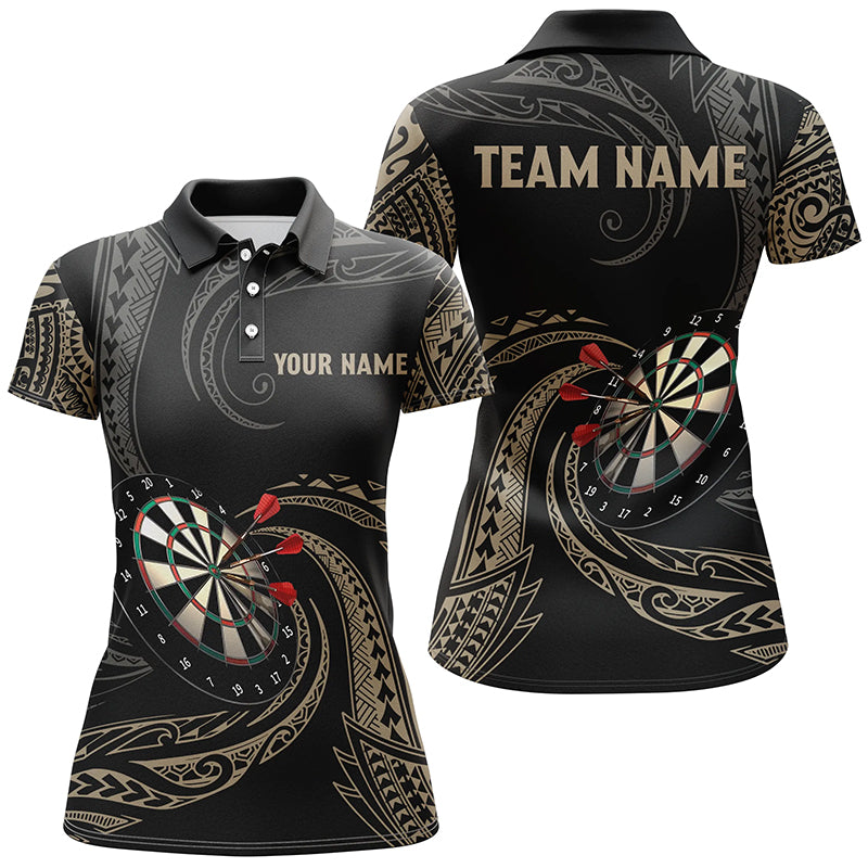 Personalized Roll Tribal Darts Polo Shirts Custom Darts Shirts For Women Dart Jerseys LDT0825