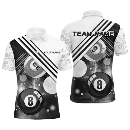 Personalized 8 Ball 9 Ball Pattern Billiards Shirts For Men Billiard Jerseys Billiards Team Shirts VHM1201