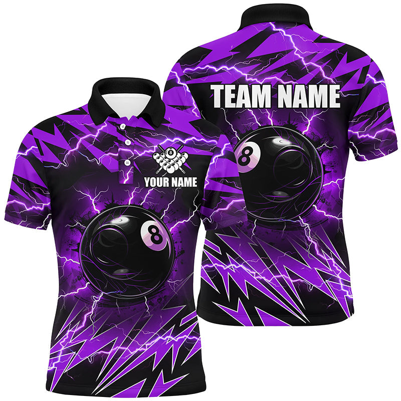 Multi-Color 8 Ball Pool Thunder Lightning Custom Women Billiard Shirts Team League Billiard Jerseys TDM1549