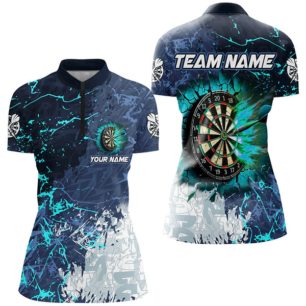 Grunge Break Dartboard Custom 3D Printed Darts Shirts For Women, Best Darts Apparel Team Jerseys TDM2189