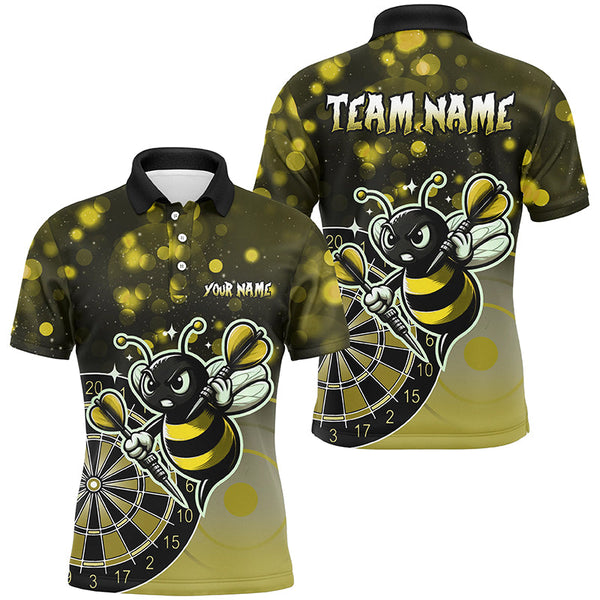 Personalized Yellow Darts Bee Custom Darts Shirts For Men, Funny Darts Apparel, Best Darts Gifts TDM2200