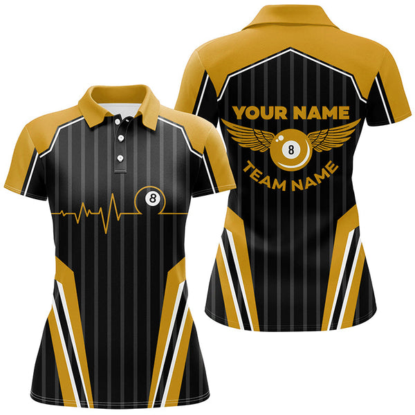 Multicolor Billiard Jerseys For Women Custom Billiard Polo Shirts, Billiard Tournament Team Shirts TDM2498